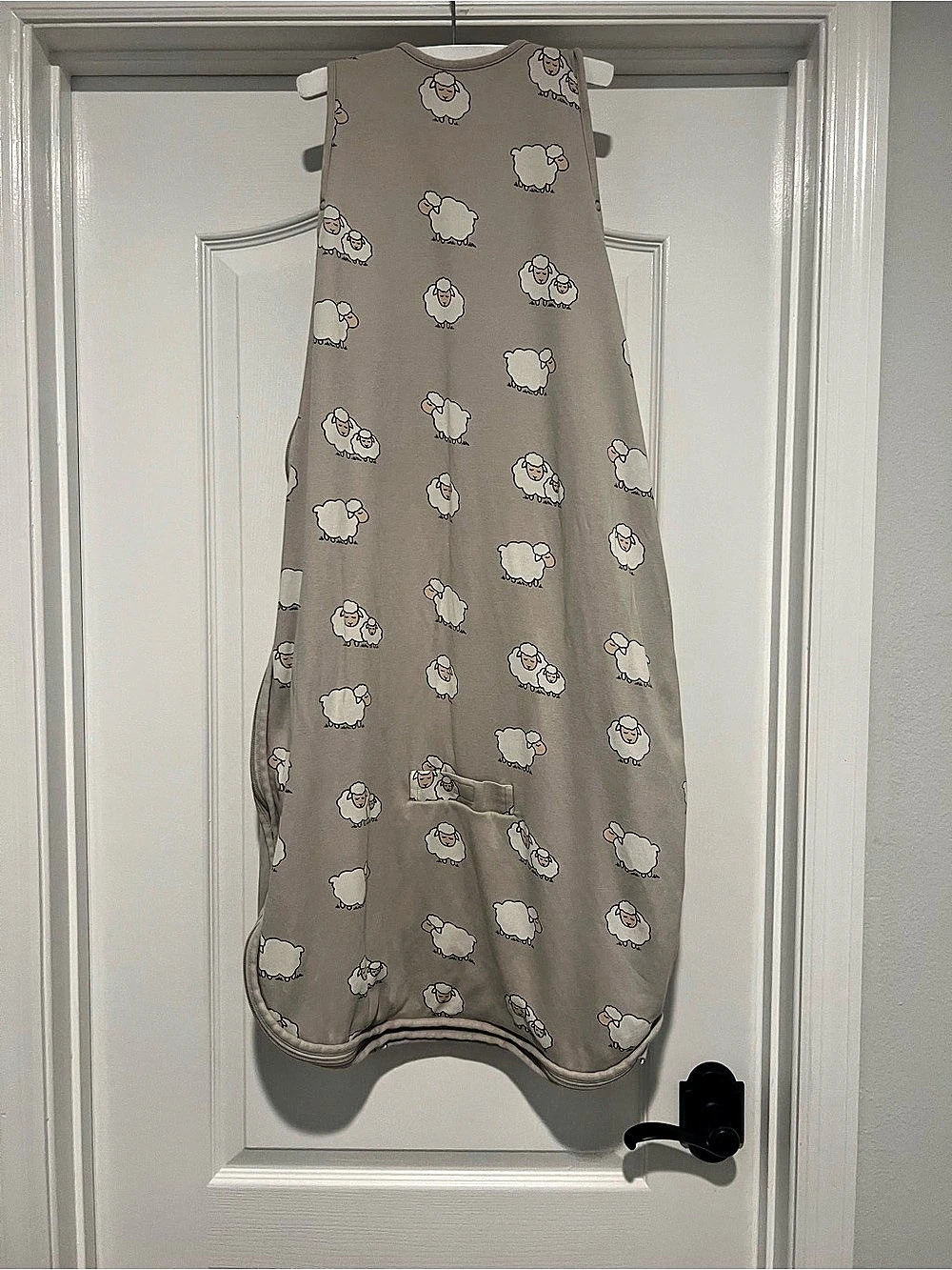 Woolino 4-Season Sleep Bag / Sleep Sack Sheep Print Gray/White Size Toddler 2-4